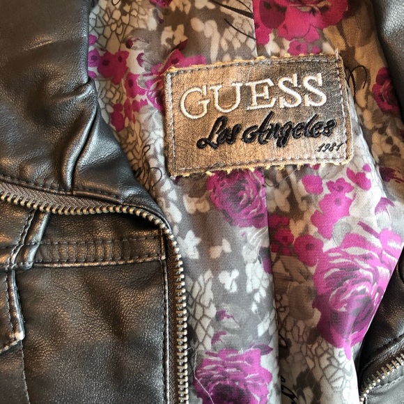 Guess faux leather biker jacket - Picture 2 of 4